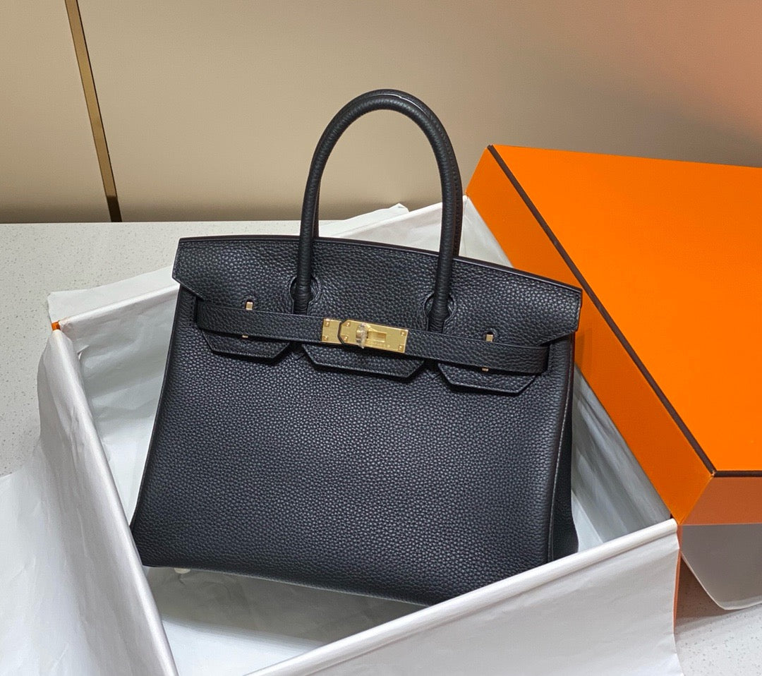 Birkin Style Bag – 30cm Togo Leather | $500 All-Inclusive | Free Shipping
