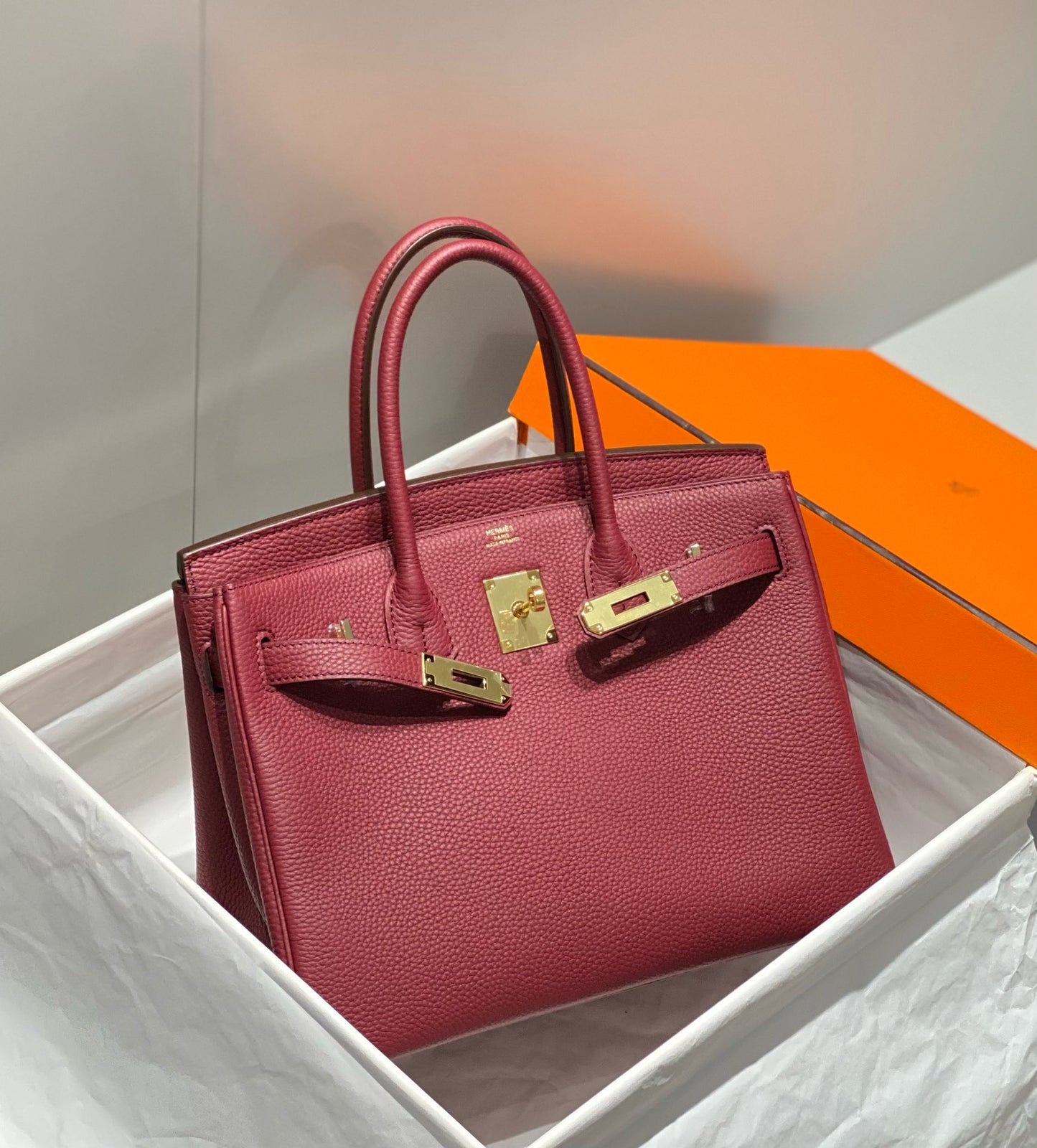 Birkin Style Bag – 30cm Togo Leather | $500 All-Inclusive | Free Shipping