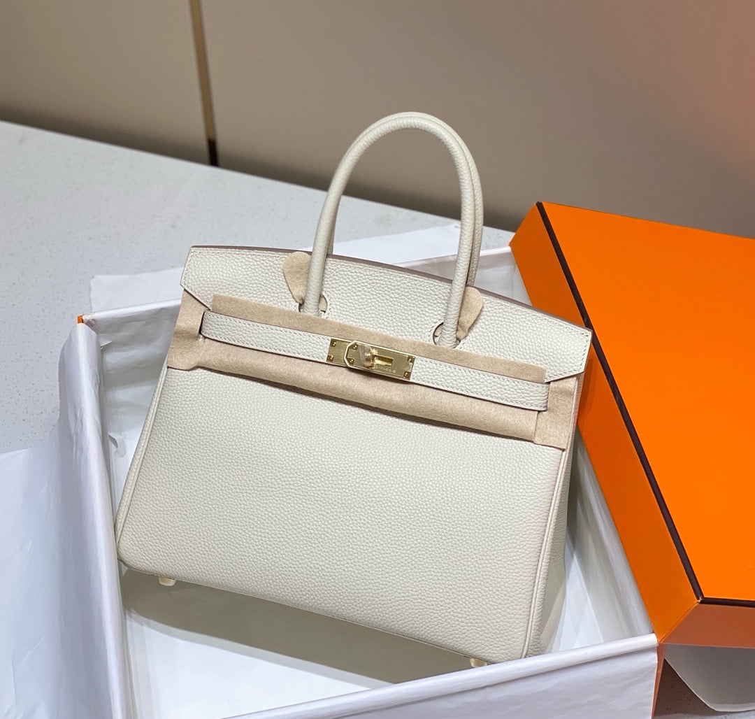 Birkin Style Bag – 30cm Togo Leather | $500 All-Inclusive | Free Shipping