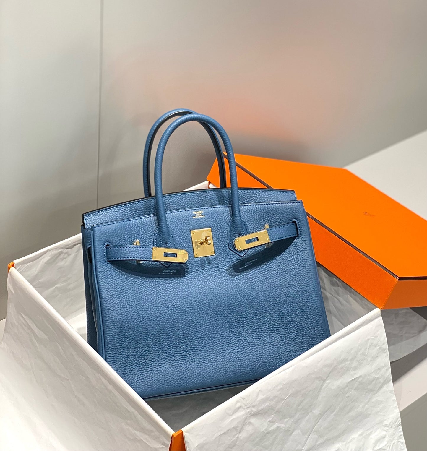 Birkin Style Bag – 30cm Togo Leather | $500 All-Inclusive | Free Shipping