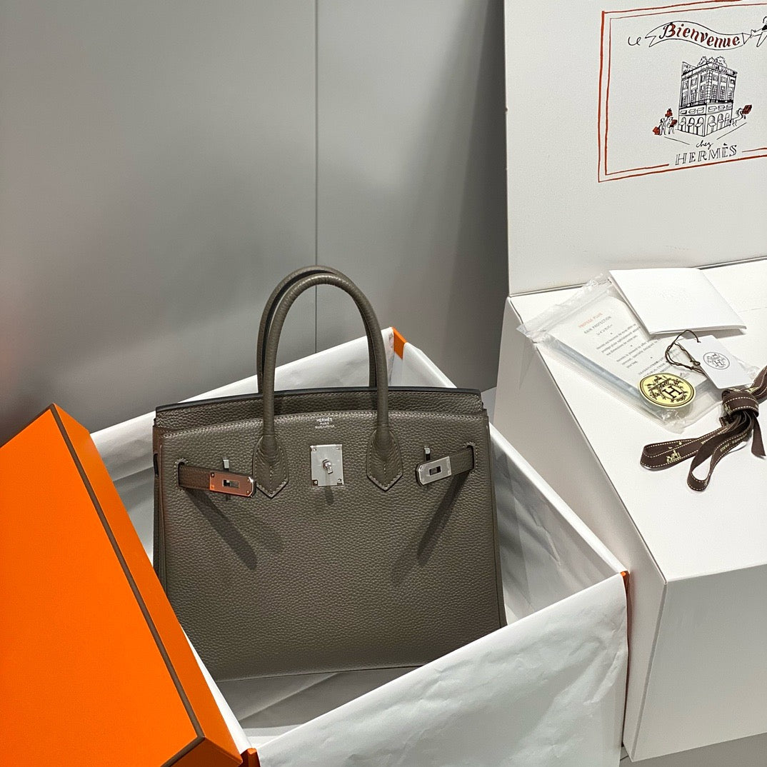 Birkin Style Bag – 30cm Togo Leather | $500 All-Inclusive | Free Shipping