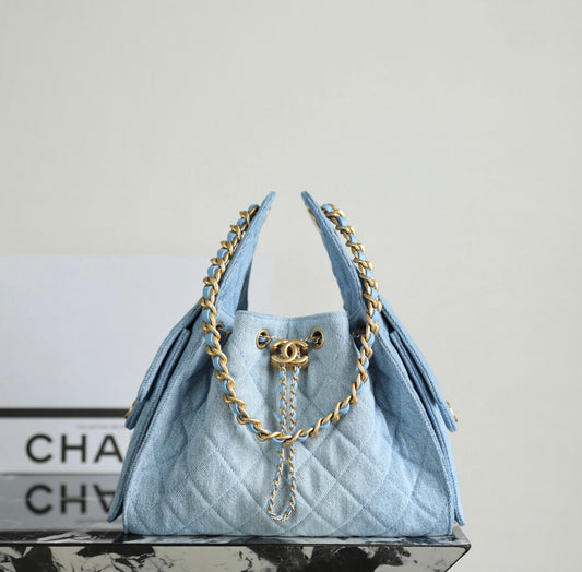 Denim Hobo Bag