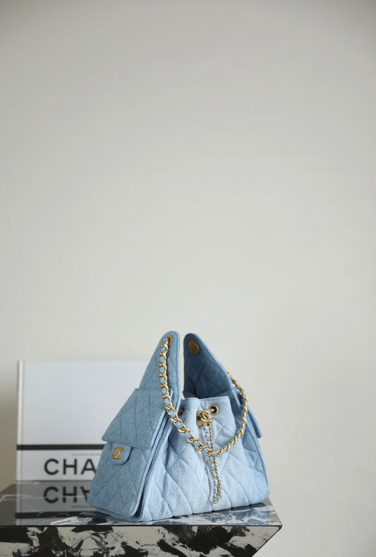 Denim Hobo Bag