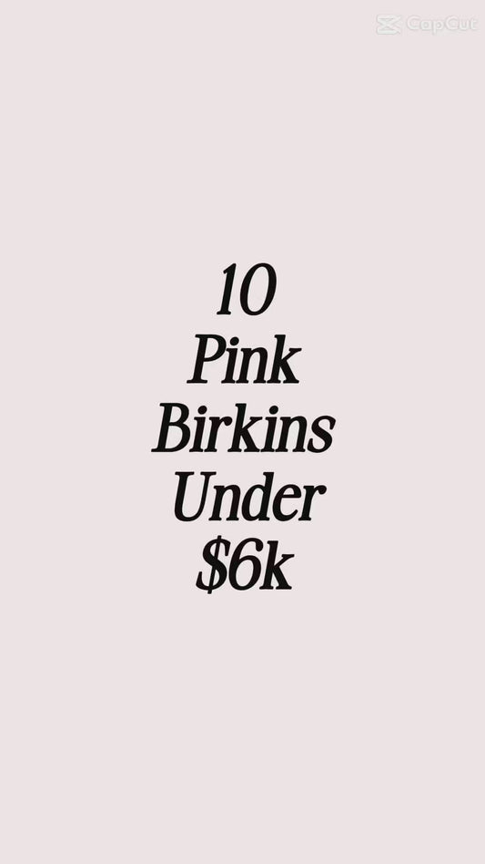 Customized Pink Birkin Deposit